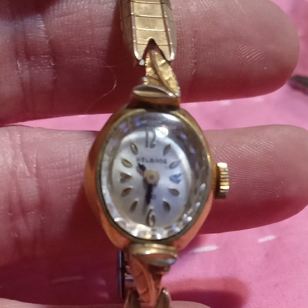 Bulova Gold Women's Watch with White Dial